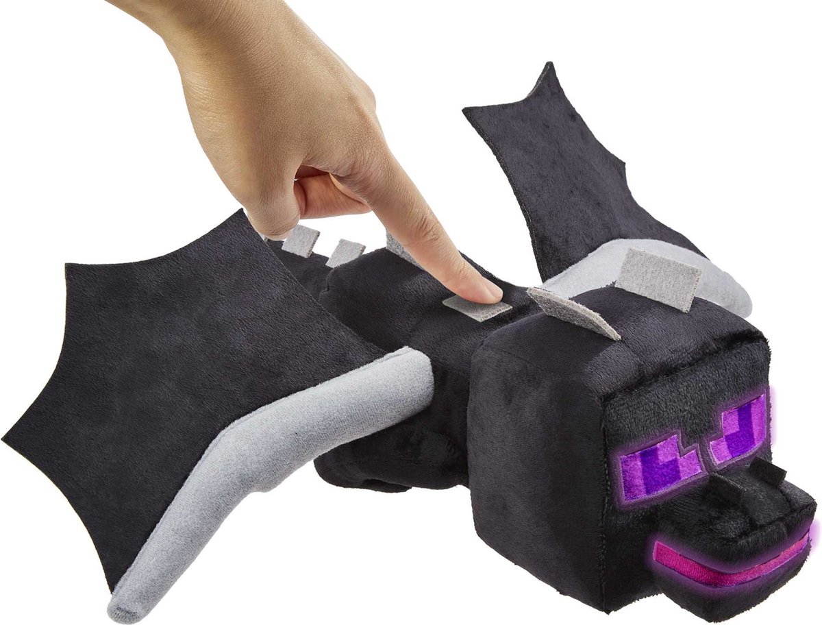 Minecraft | Ender dragon knuffel - 34 cm - met geluid